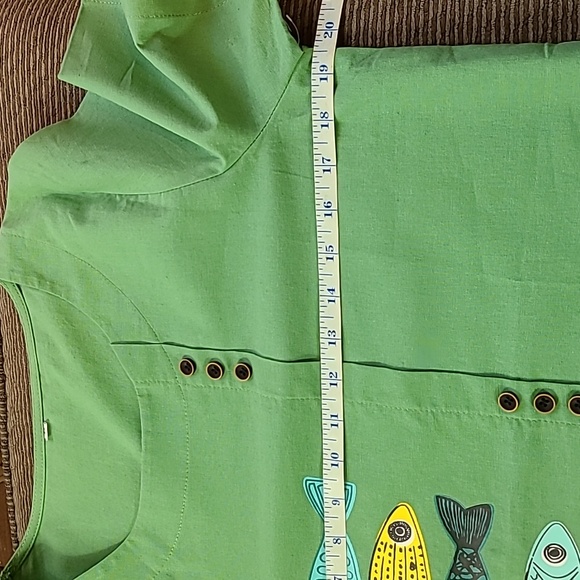 Fish Print Blouse - Picture 9 of 12